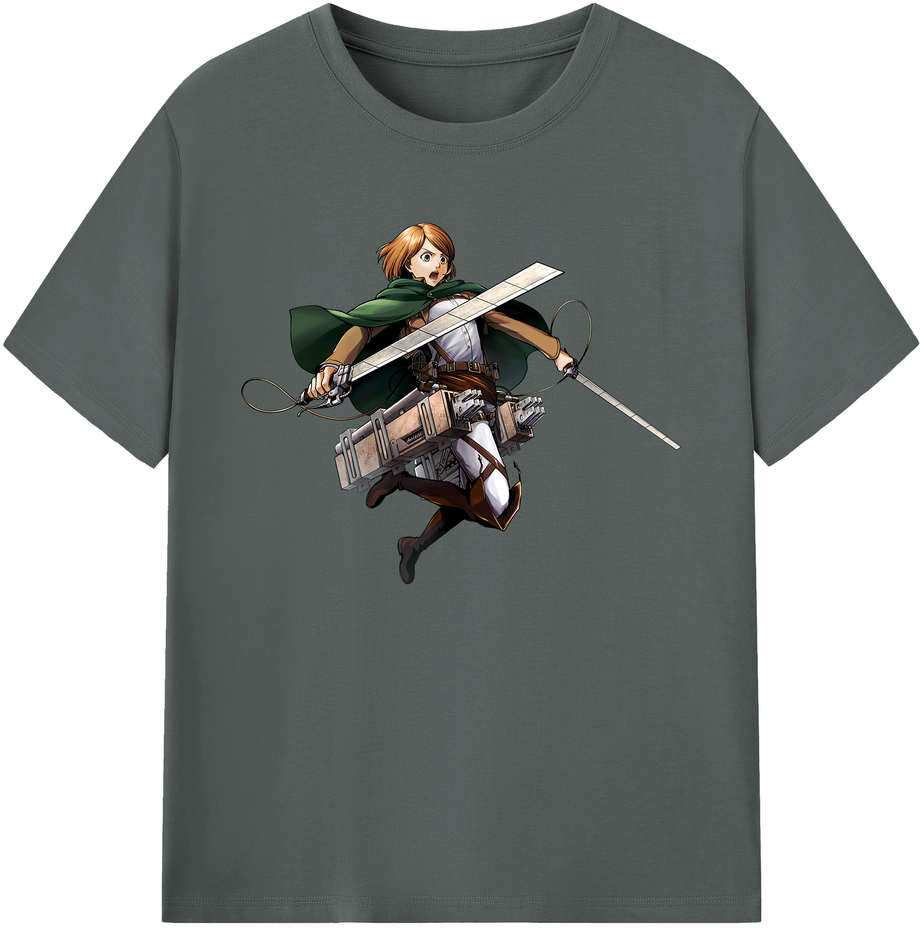 （画像用） 進撃の巨人 ペトラ·ラル Attack on Titan Petra Rall 綿100％ メンズ半袖Tシャツ｜肌触りやわらか＆通気性